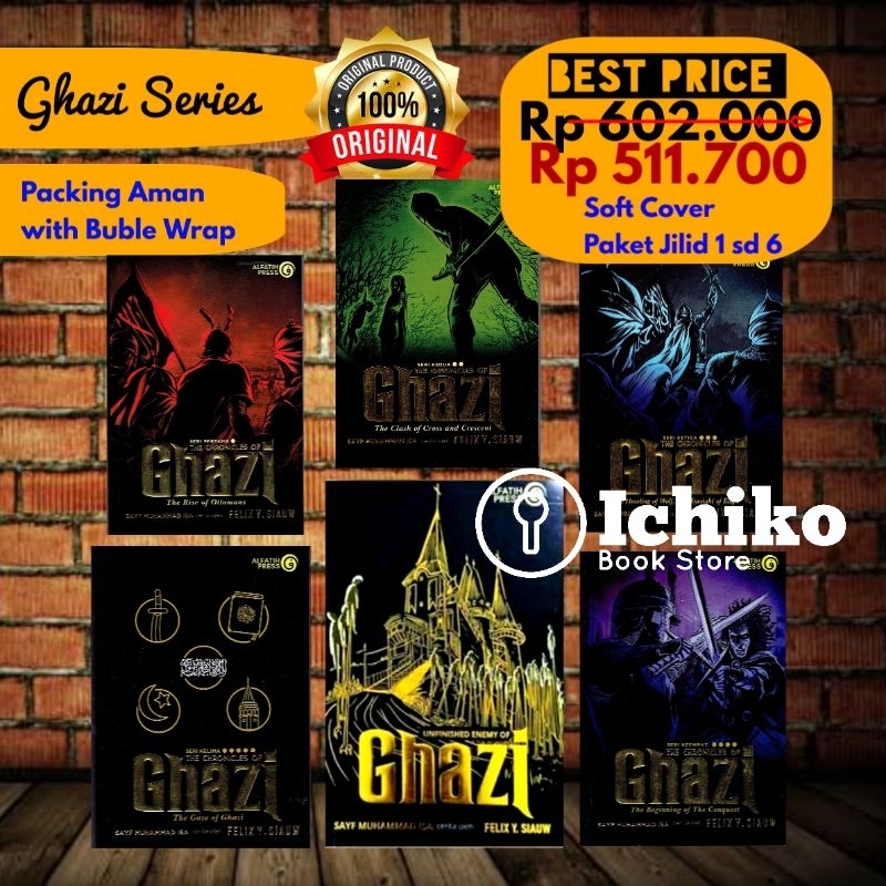 PAKET Ghazi Series/Ghazi Jilid 123456 / Felix Y Siauw ORIGINAL