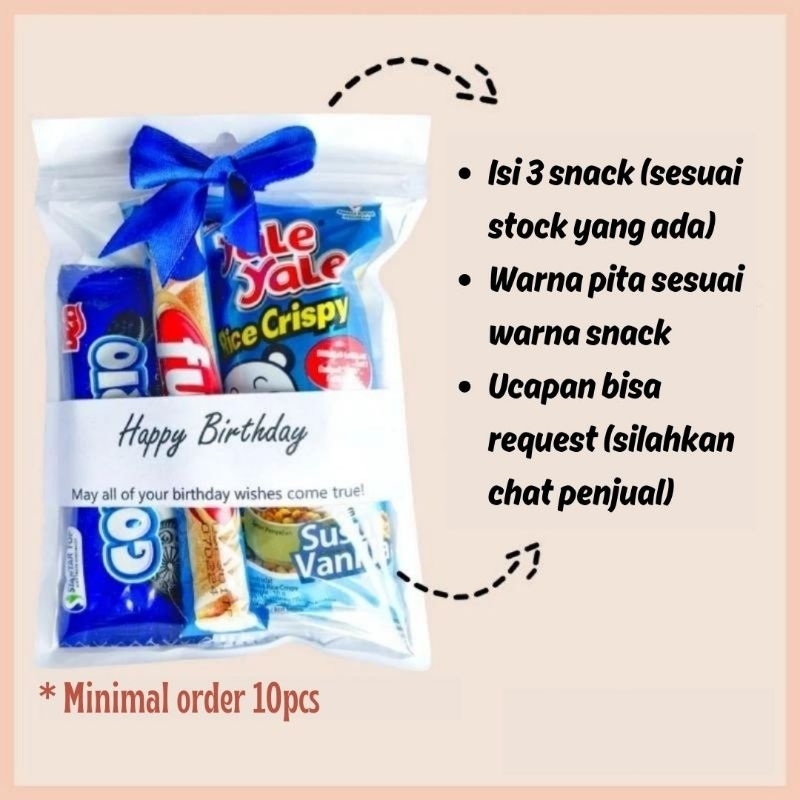 

MINI GIFT/HAMPERS SNACK/PARCEL SNACK ULTAH / PARCEL JAJAN ANAK / NATAL / TEDHAK SITTEN / SYUKURAN / LEBARAN / KHITANAN