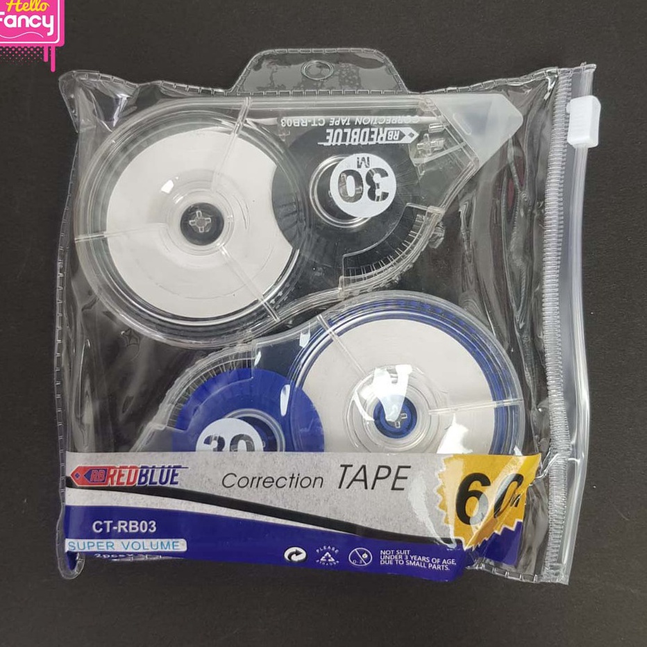 

1111 Correction Tape Set 6m Candy CORTAPE Pita Koreksi Tipex Roll TipEx CC556M