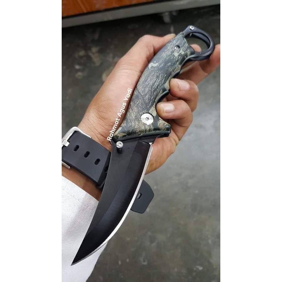 (COD) Pisau Survival Lipat Pisau Saku