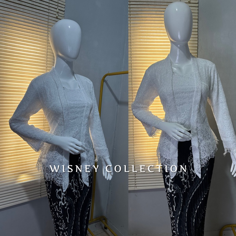 kebaya kutu baru polos / kebaya modern / kebaya brukat