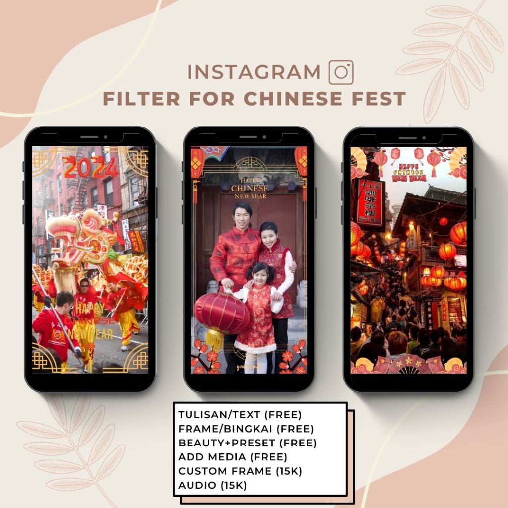Filter Instagram China/Chinesse/ Dan Imlek Custom - Jasa Filter IG
