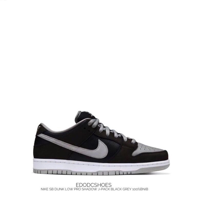 Sepatu Sneakers Nike Sb Dunk Low Pro Shadow J-Pack Black Grey 100%Bnib
