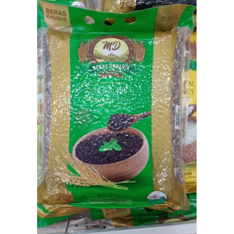 

Beras MD mix rice organik (campuran beras merah hitam coklat) 2kg