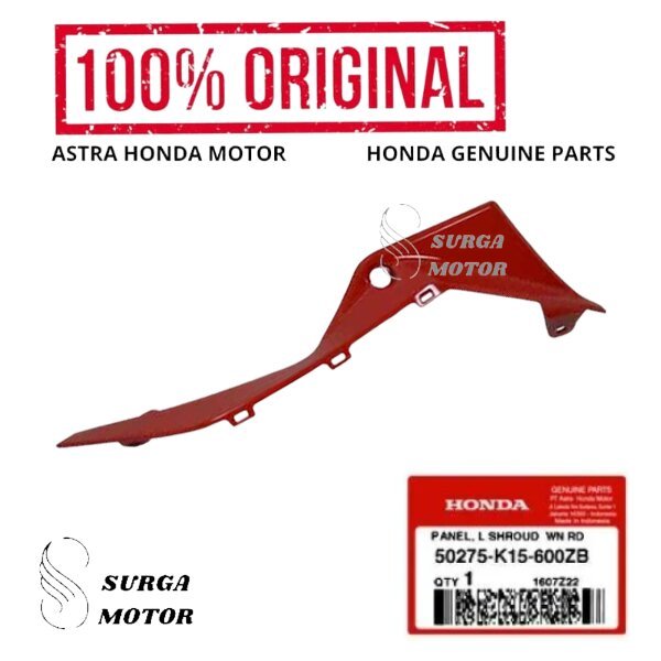 Cover Body Panel L Left Shroud Merah Terang Red Glossy KIRI  New CB150R CB150X StreetFire K15M CB 15