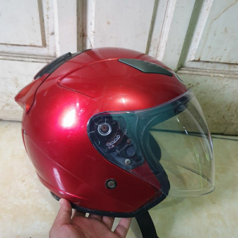 KYT GALAXY SLIDE SOLID GLOSS DOFF BEKAS TERMURAH