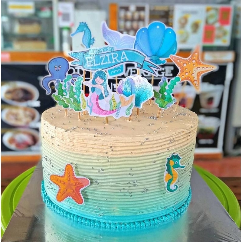 Cake ULANG TAHUN Brownies Design TOPPER