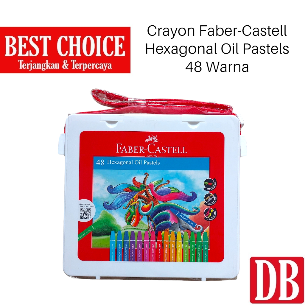 

Crayon Krayon / Oil Pastel Faber-Castell 48 Hexagonal Oil Pastels