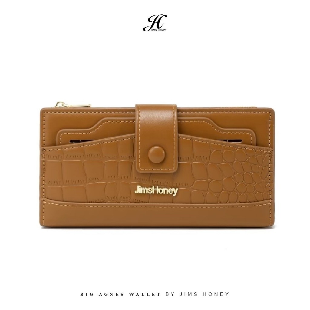 JIMS HONEY BIG AGNES WALLET Dompet Lipat Panjang Wanita Cewek Fashion Jimshoney Casual Terbaru