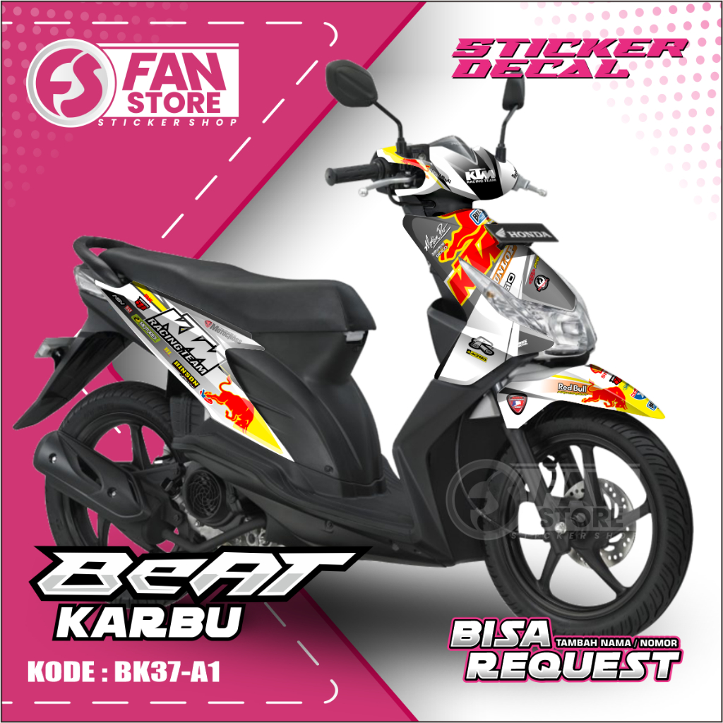 Decal Sticker Full Body Beat Karbu - Decal Stiker Fullbody Beat Karbu 2008 2009 2010 2011 2012