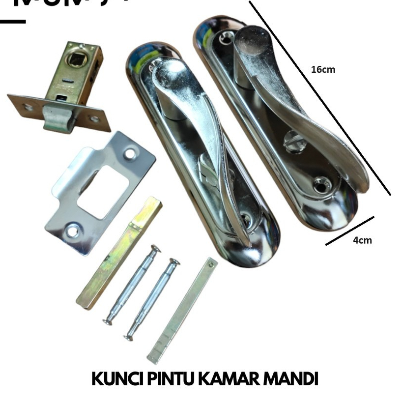 KUNCI PINTU KAMAR MANDI/GAGANG PINTU SET/ GAGANG PINTU SETR LOCK MUMS GAGANG KUNCI PINTU KAMAR MANDI