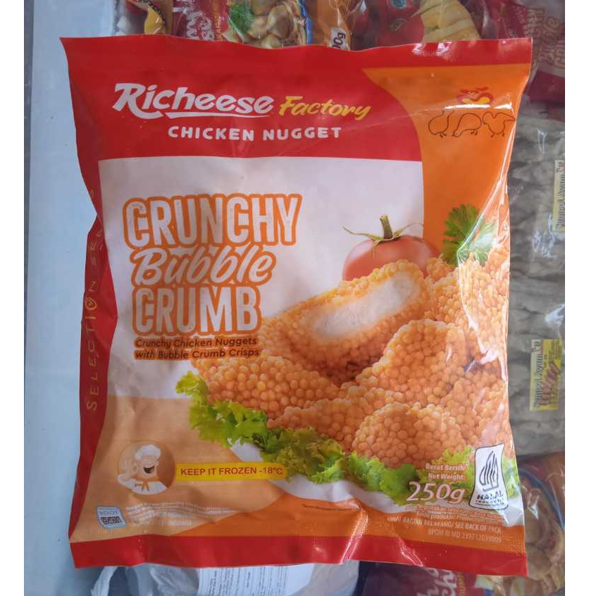 

richeese factory chicken nugget cruncy bubble crumb 250g
