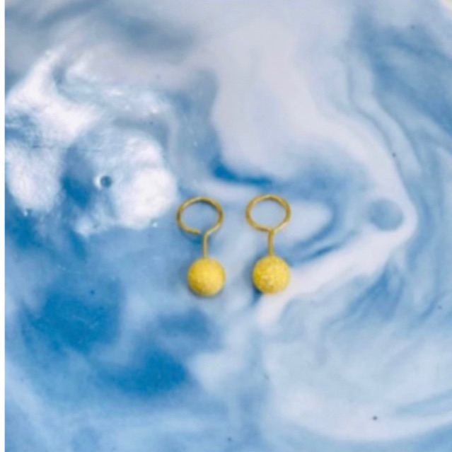 anting toge bola pasir emas asli kadar 700