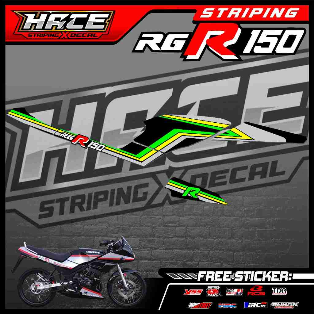 319 STRIPING STICKER SUZUKI RGR 150 - STRIPING SUZUKI STICKER RGR 150 SIMPLE RACING