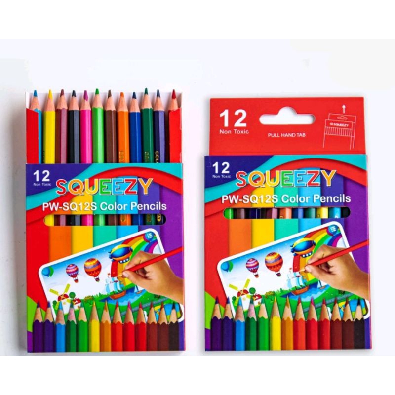 

Pensil Warna Squeezy Pendek 12 Warna Murah / Coloring