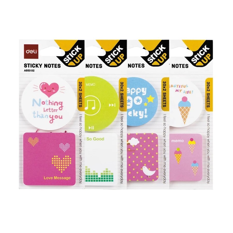 

Deli EA55302 Memo tempel - Shape Sticky Notes 51×51mm 2''