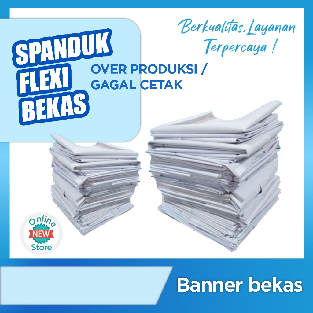 Banner Bekas / Gagal Cetak / Spanduk / Baliho / MMT / Baner / Benner