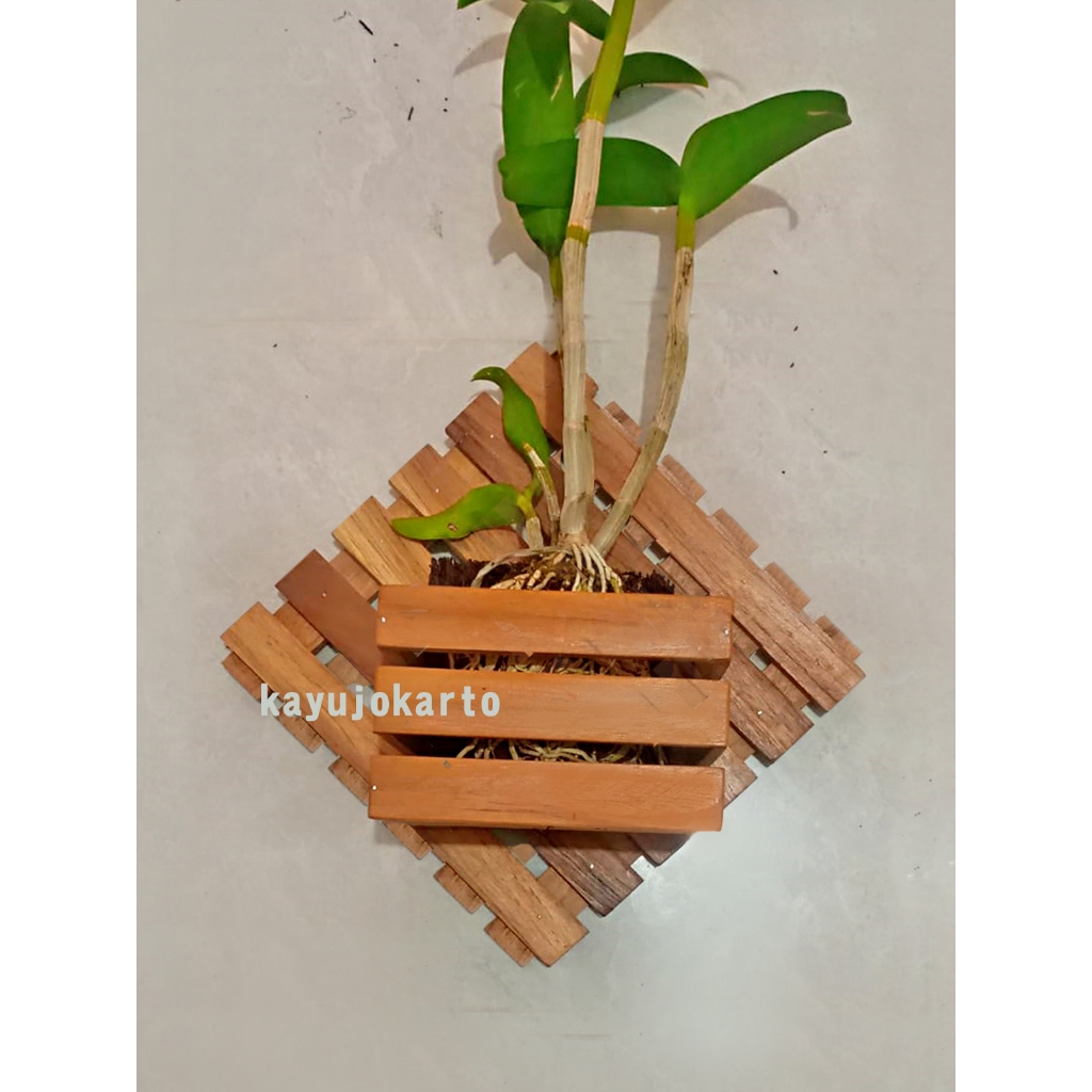 pot tempel kayu jati