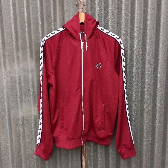 Zip Hoodie Fred Perry Maroon