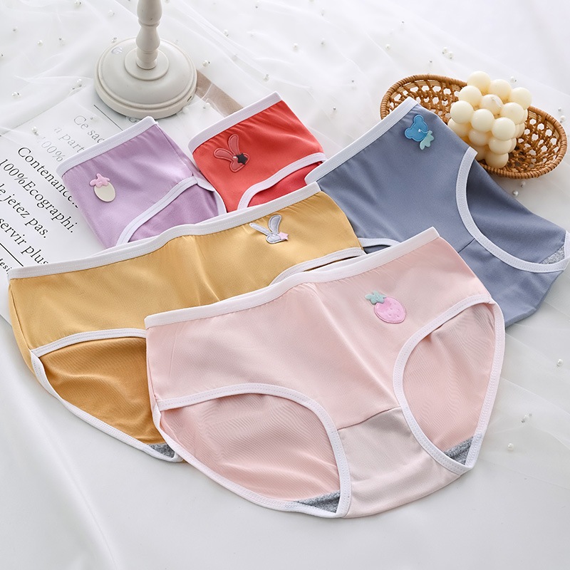 SM~CD1087 CD Celana Dalam Motif Kartun Warna Warni Anti Nyeplak Fashion Imut Lucu Wanita