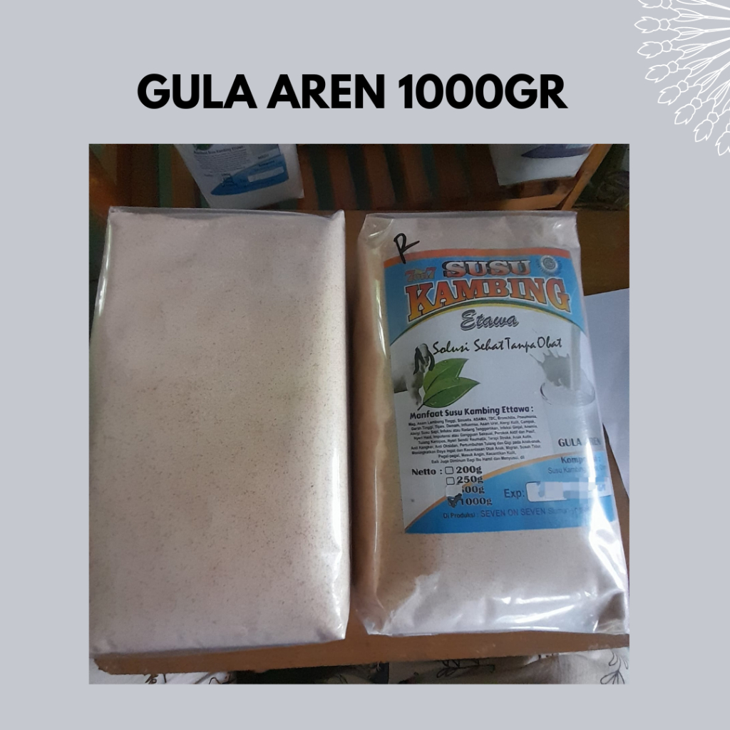 

SUSU KAMBING BUBUK KEMASAN GULA AREN 1000GR