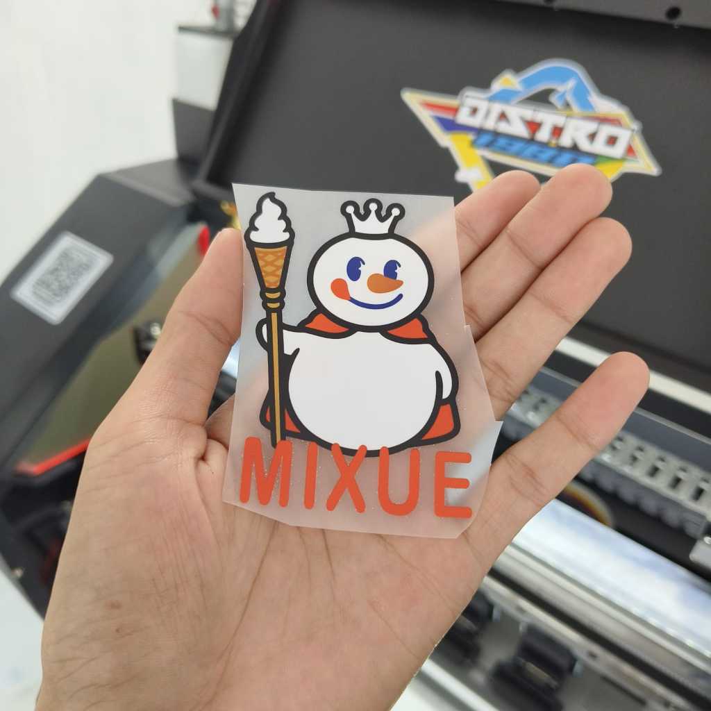 

SABLON SETRIKA/DTF BINEKA MIXUE LUCU Uk. 6 CM