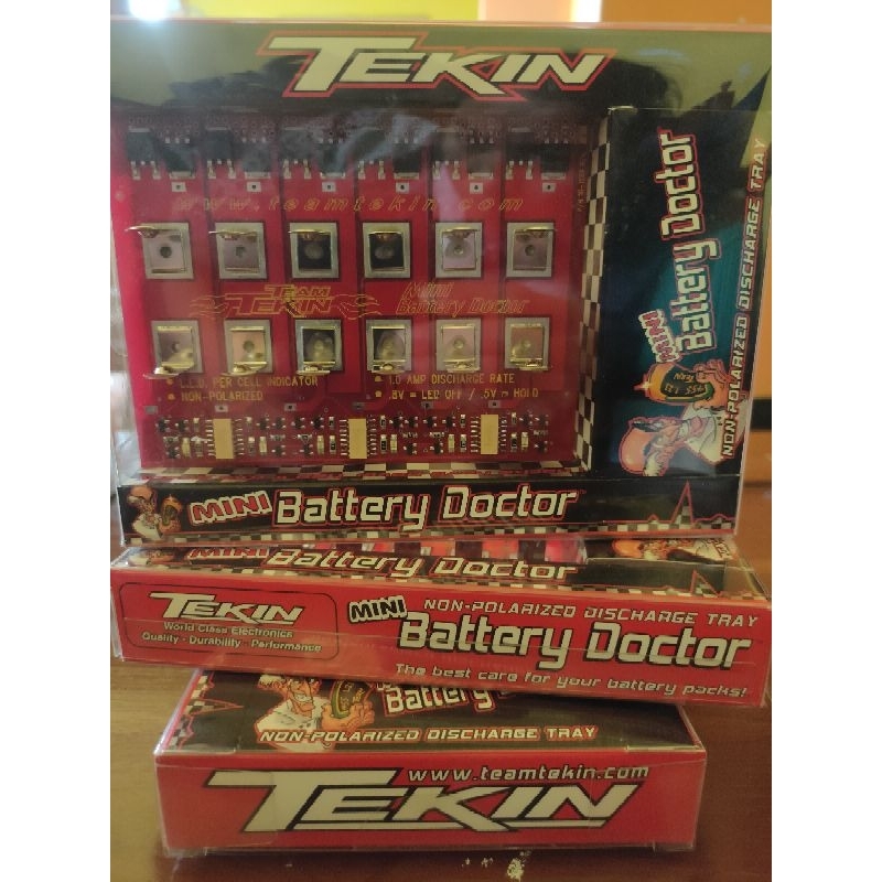 Tekin Tamiya mini Battery Doctor 1-6 cells non-Polarized Discharge Tray