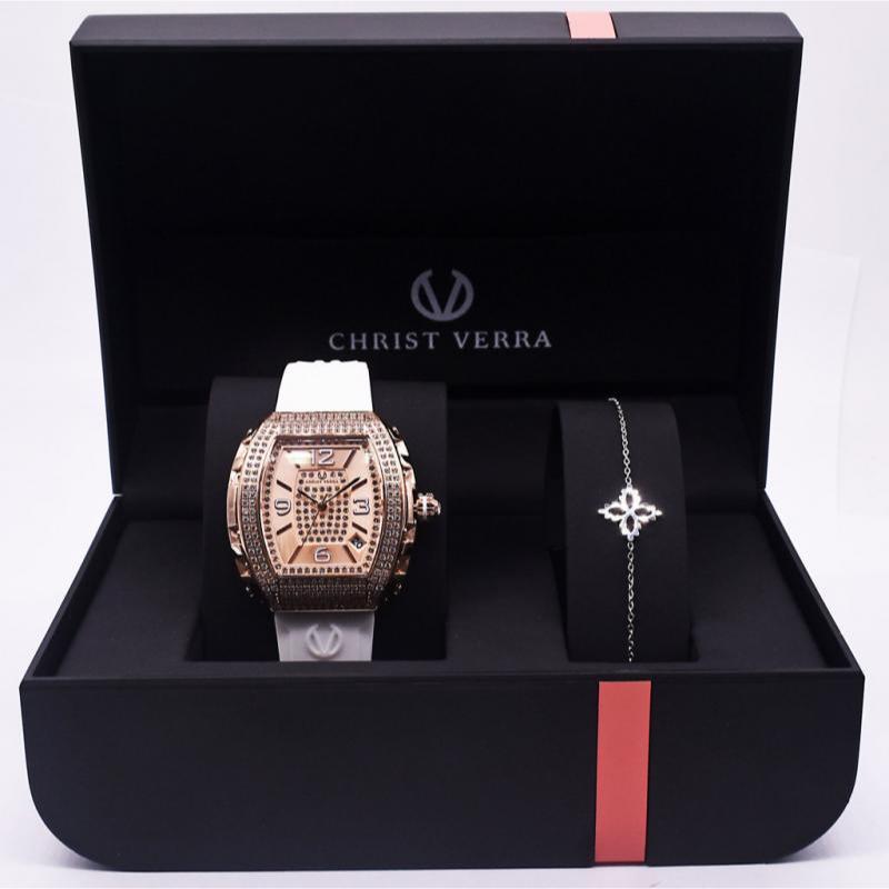 Terbaru promo Jam Tangan Wanita Christ Verra CV 53602L-35 RG / CV 53602L