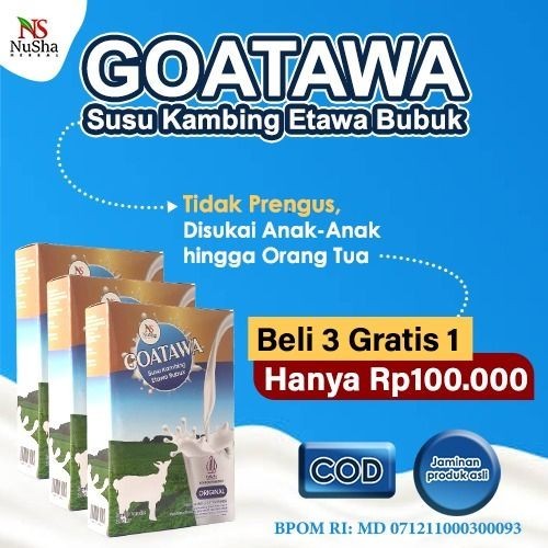 

paket 4 box susu Kambing Etawa goatawa isi 200 gr sudah memiliki izin BPOM