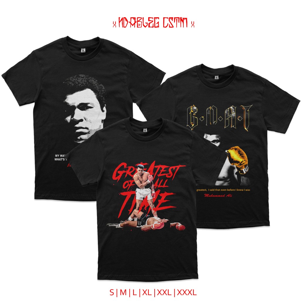 kaos muhammad ali tshirt muhammad ali