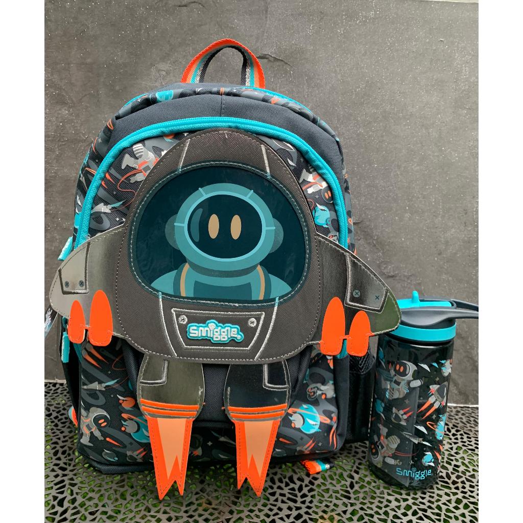 SMIGGLE BLAST OFF JUNIOR SET BACKPACK & BOTTLE ASTRONOT BIG - SET TAS & BOTOL SMIGGLE