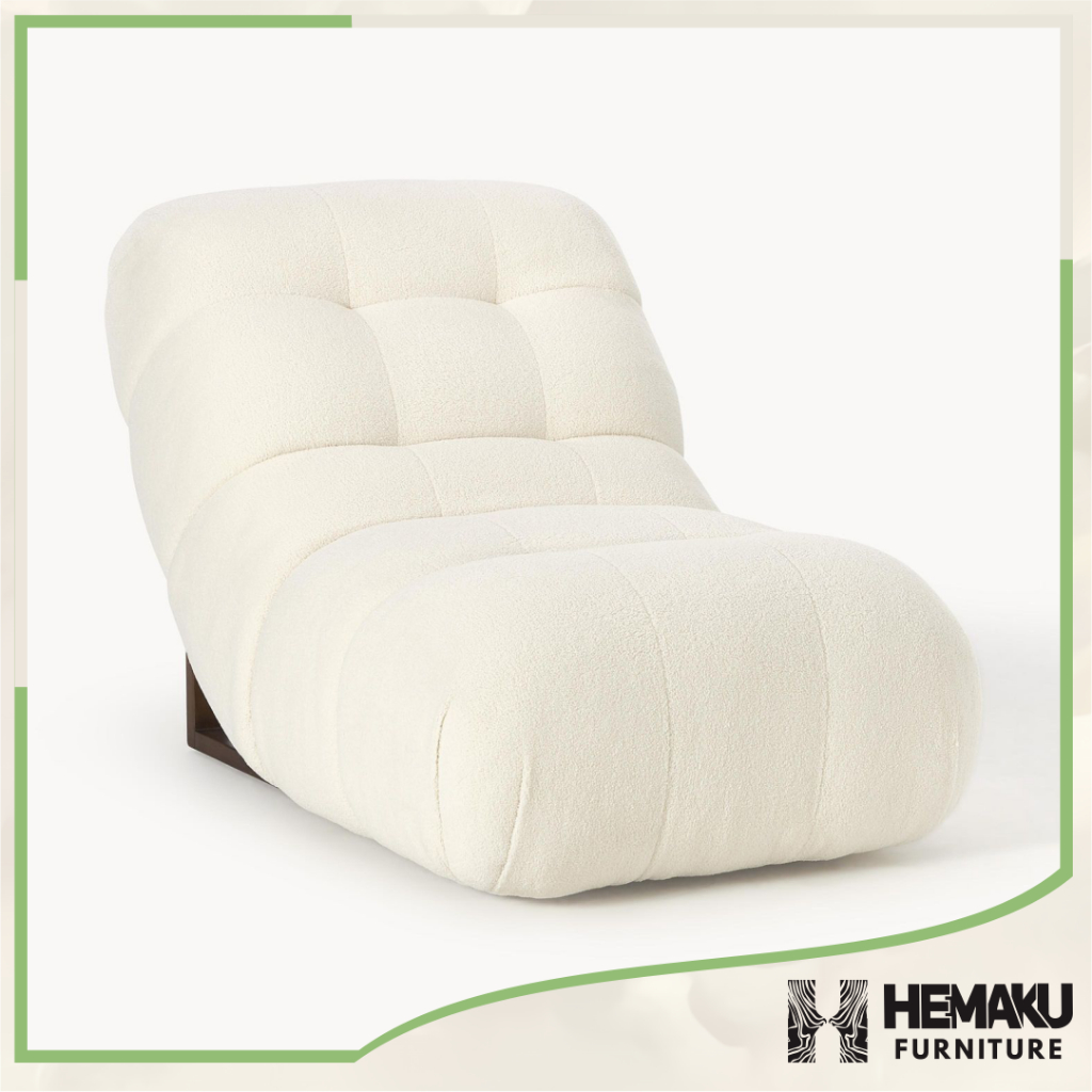 Sofa single seat sofa minimalis kayu jati