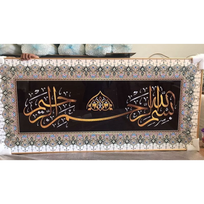 lukisan Porcelain Diamond 5d lukisan kaligrafi