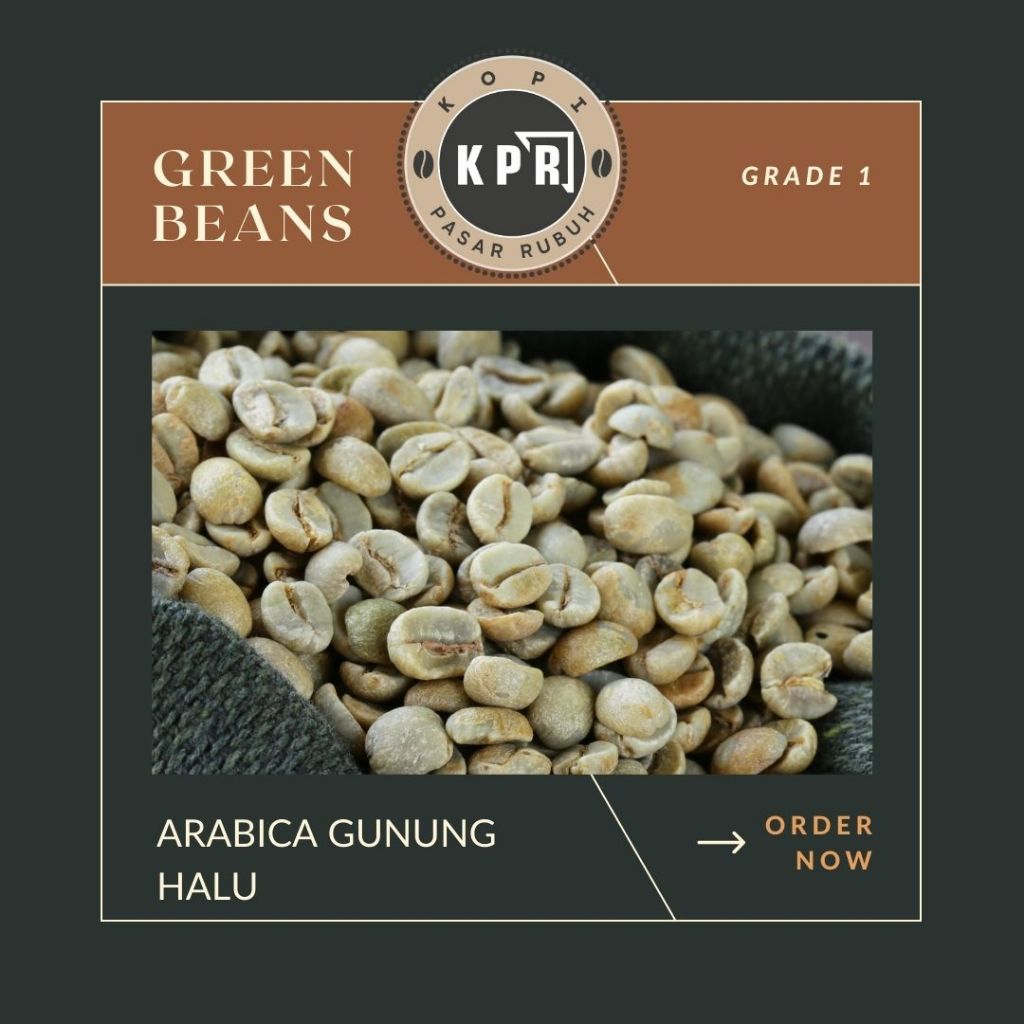 

Kopi Pasar Rubuh - KPR - Arabica Gunung Halu - Green Bean