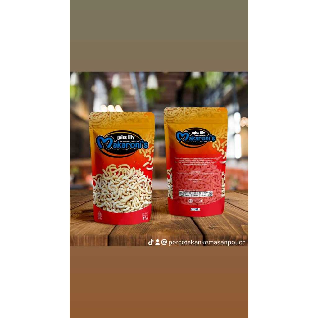 12X20CM CETAK STANDING POUCH PULL PRINTING CETAK KEMASAN STANDING POUCH CUSTOM