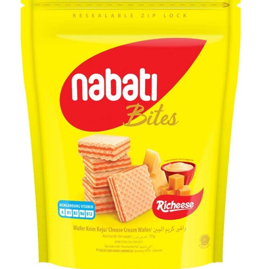 

Richeese Bites Wafer Krim Keju 115 g