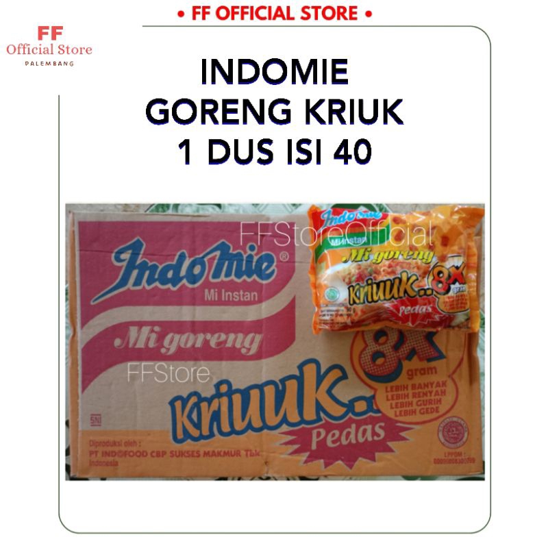 

(PALEMBANG) INDOMIE Goreng Kriuk 1 Dus 40 Pcs