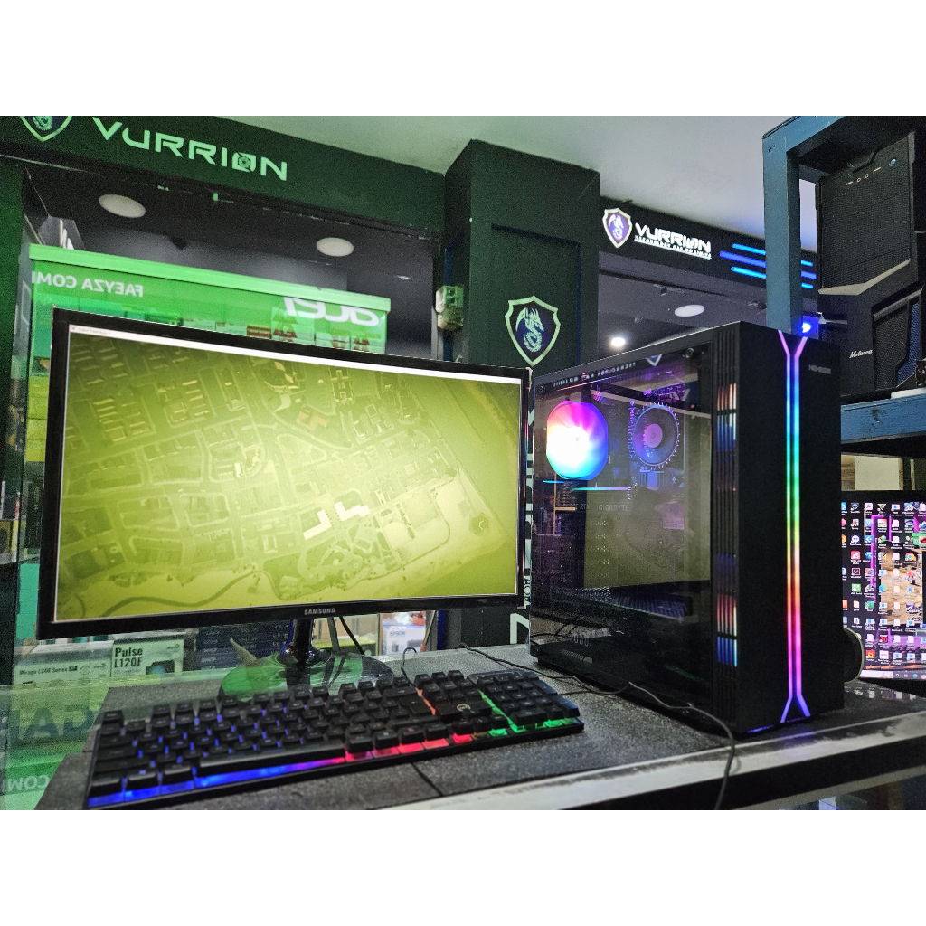 pc gaming core i5 full set siap pakai vga gtx 550 ti ddr5 ram 8gb