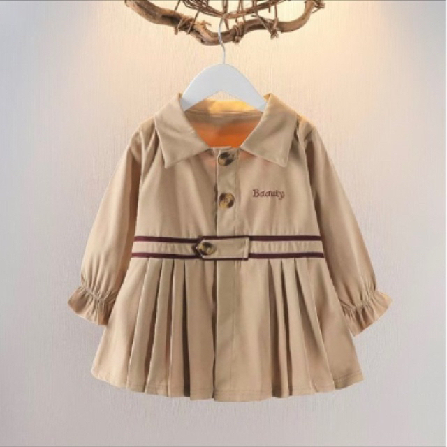 Ready Dress Coat anak longouter blouse anak keren Korean style / (UNIQUE) 2 - 6 TAHUN | Outer - Dres