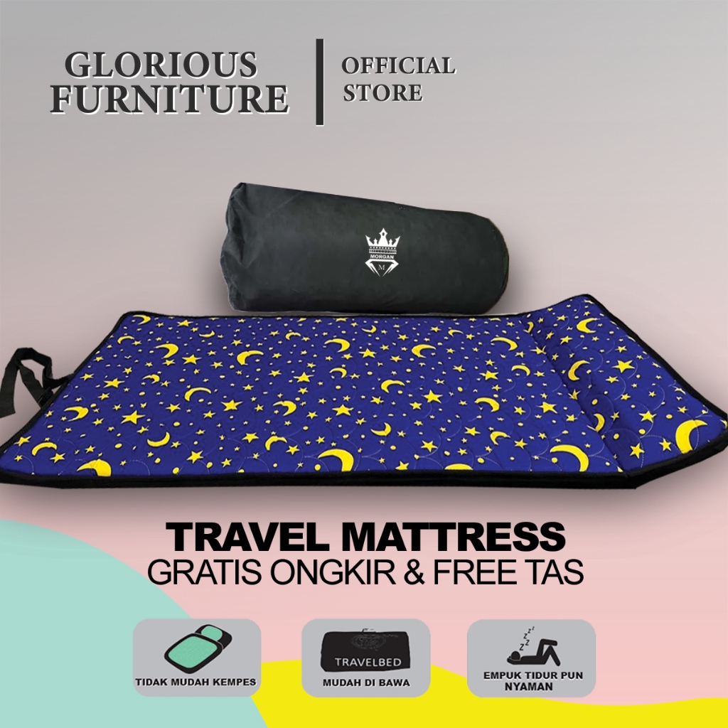 [Limited Cuci Gudang Berkah Sale Free Tas] Kasur Lipat Gulung Busa Super Anti Kempes / Kasur Gulung