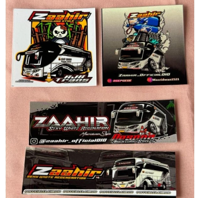

Stiker Zaahir vinil anti air
