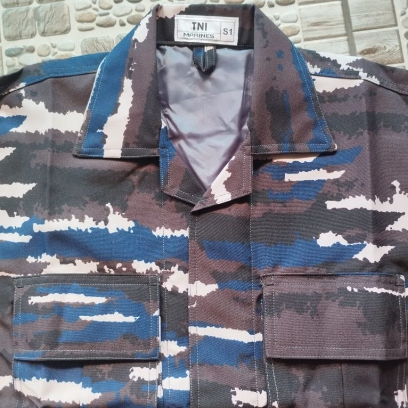 Baju PDL Layar KRI TNI AL Pelbed Velbed Premium sudah pakai furing dan resleting