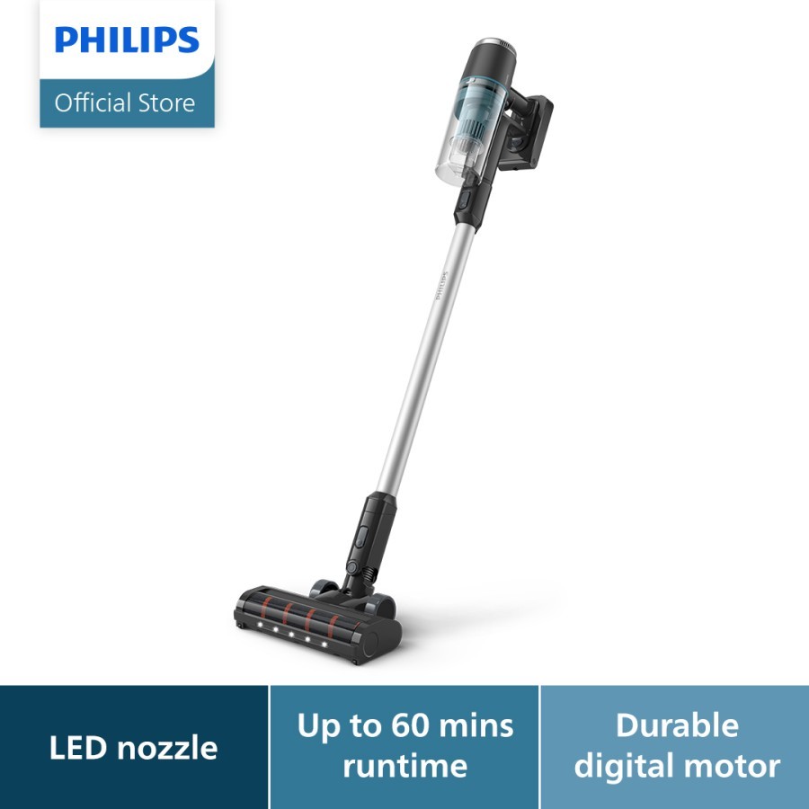 Philips XC3131/01 Vacuum Cleaner AQUA MIST - Stick Vacuum Hitam Biru 1.5 kg