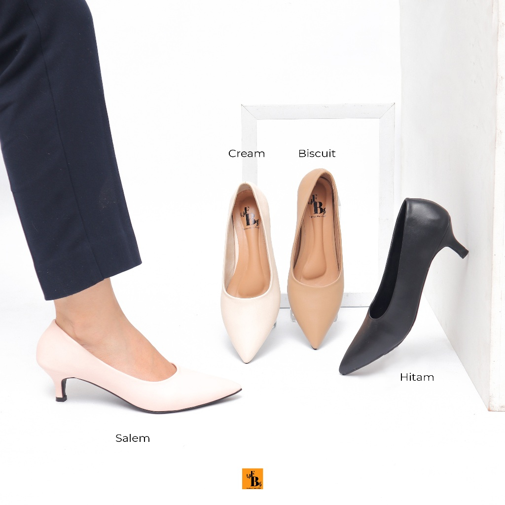 Cellac Heels Sepatu Pantopel Kerja Formal Wanita - PENTIUM4 (4cm)