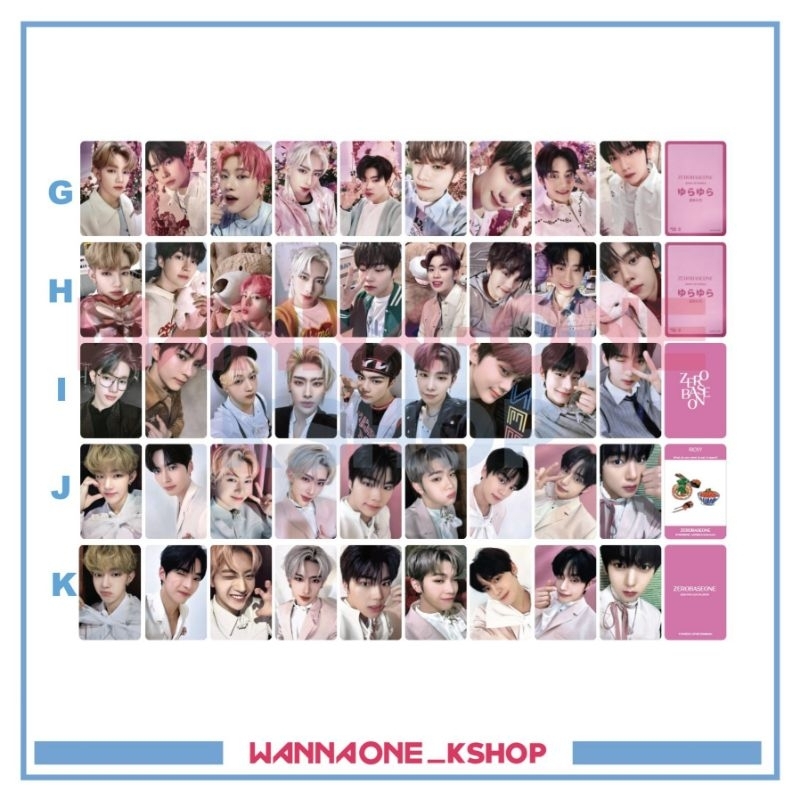photocard Zerobaseone YURA YURA japan zb1 fancon album