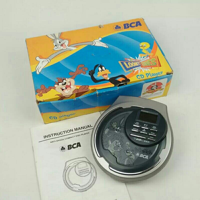 DISCMAN CD PLAYER BCA LOONEY TUNES (GREY)