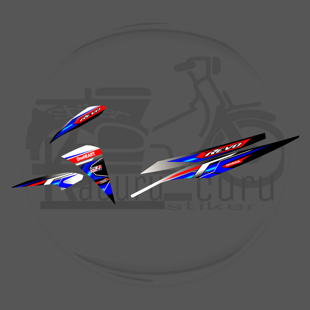 Stiker Striping Motor Variasi Revo Injeksi /List Stiker Variasi Honda Revo FI-FIT-X