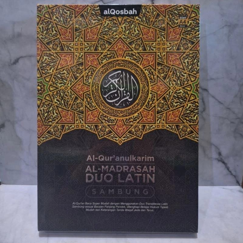 Al-Qur'anKarim Al-Madrasah Duo Latin Sambung Besar A4