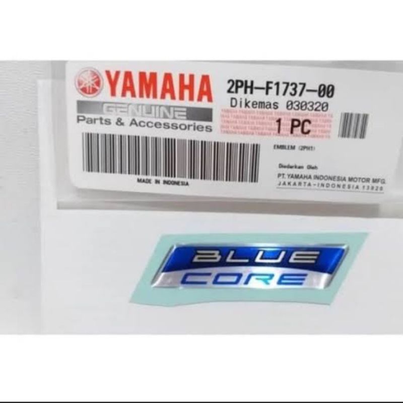 stiker emblem blue core Yamaha Nmax/ Xride 125/Aerox/Lexi/Xmax/Freego/Fino 125 ori YGP