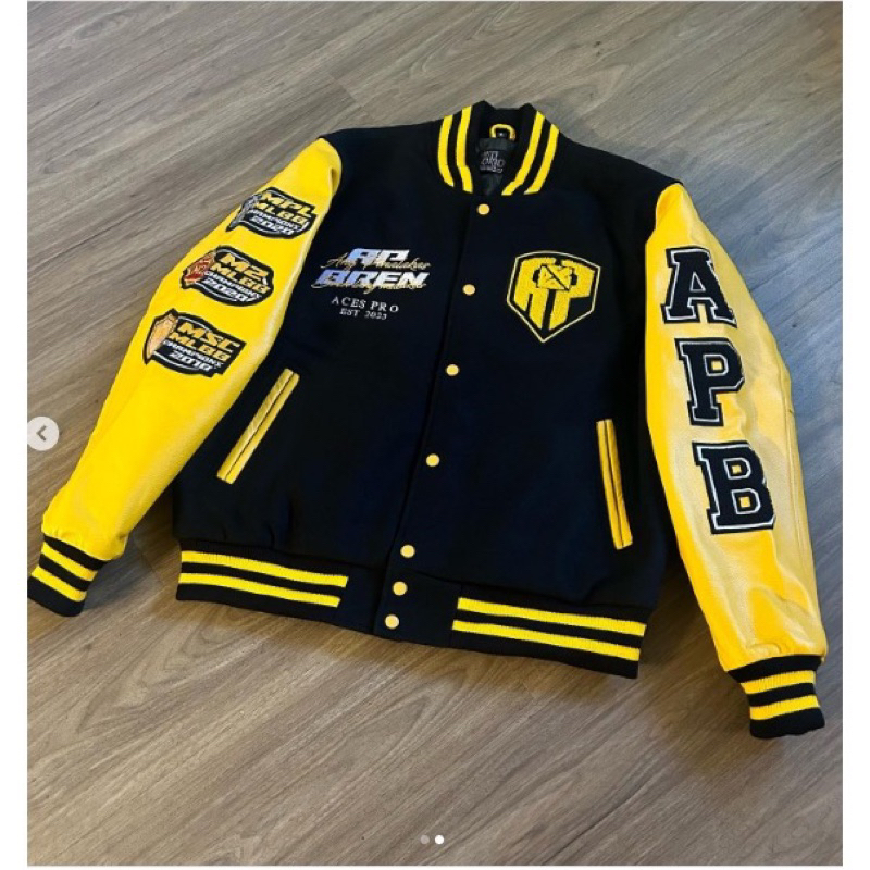 JAKET VARSITY BASEBALL AP BREN JAKET GAMING TERBARU BIG SIZE S M L XL XXL 3XL 4XL 5XL 6XL